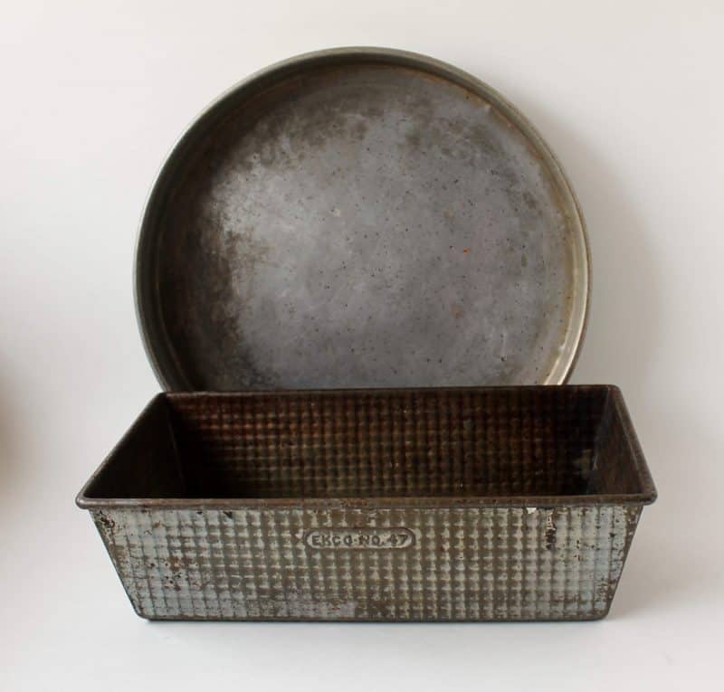 vintage baking tins