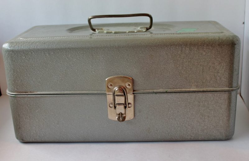 vintage metal tool box