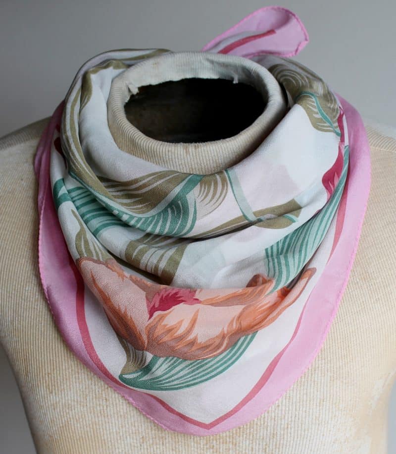 Silk Floral Scarf