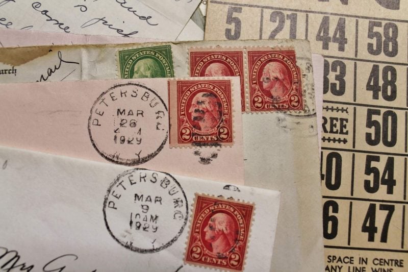 vintage envelopes with stamps