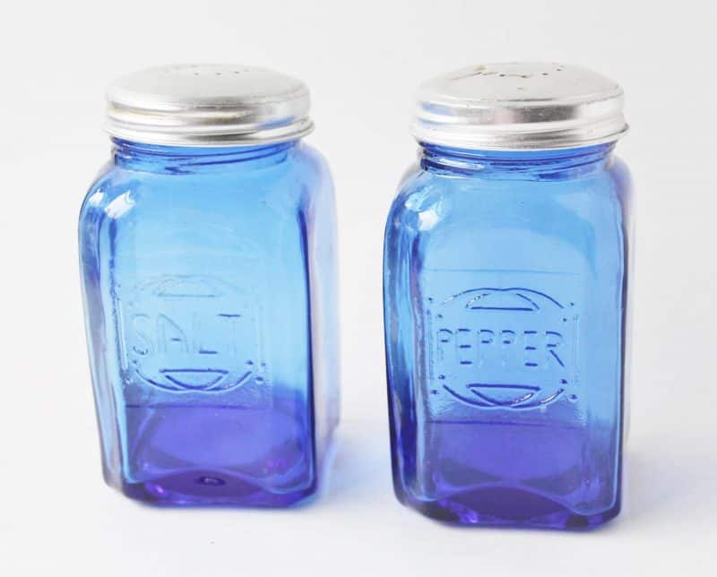 cobalt blue salt and pepper