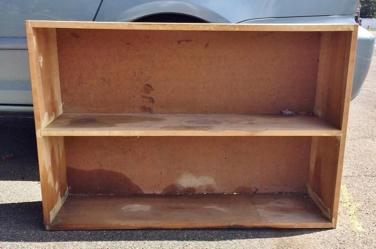 vintage storage shelf