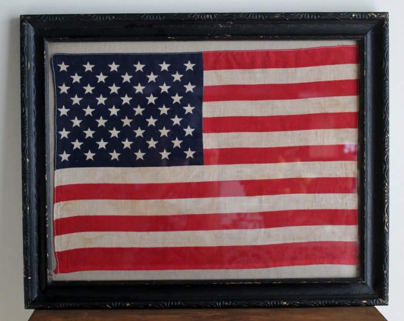 framed american flag