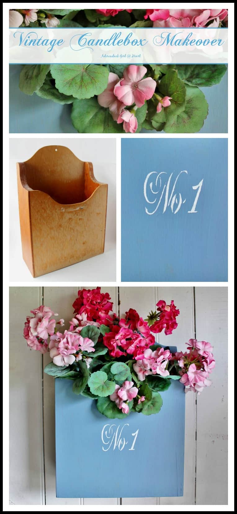 Vintage Candlebox Makeover collage