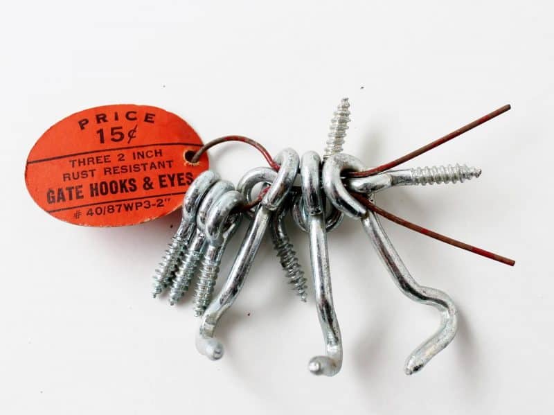 vintage gat hook and eyes