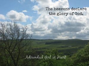 The heavens declare the glory of God