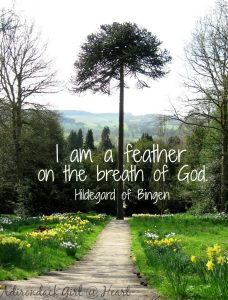 be like a feather on the breath of God