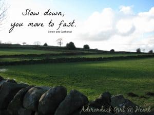 slow down
