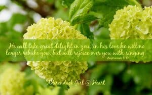 feeling god's pleasure zeph. 3:17