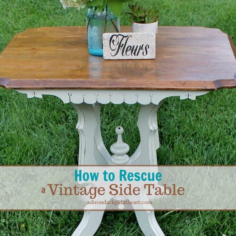 how to rescue a vintage side table