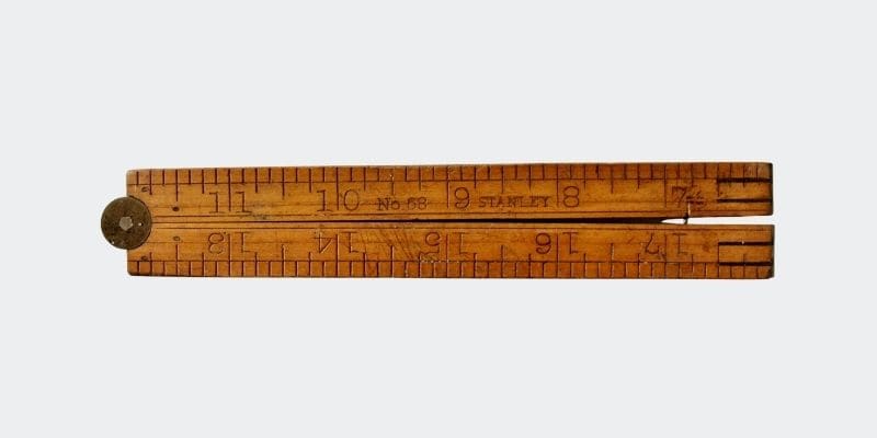 wooden folding ruler