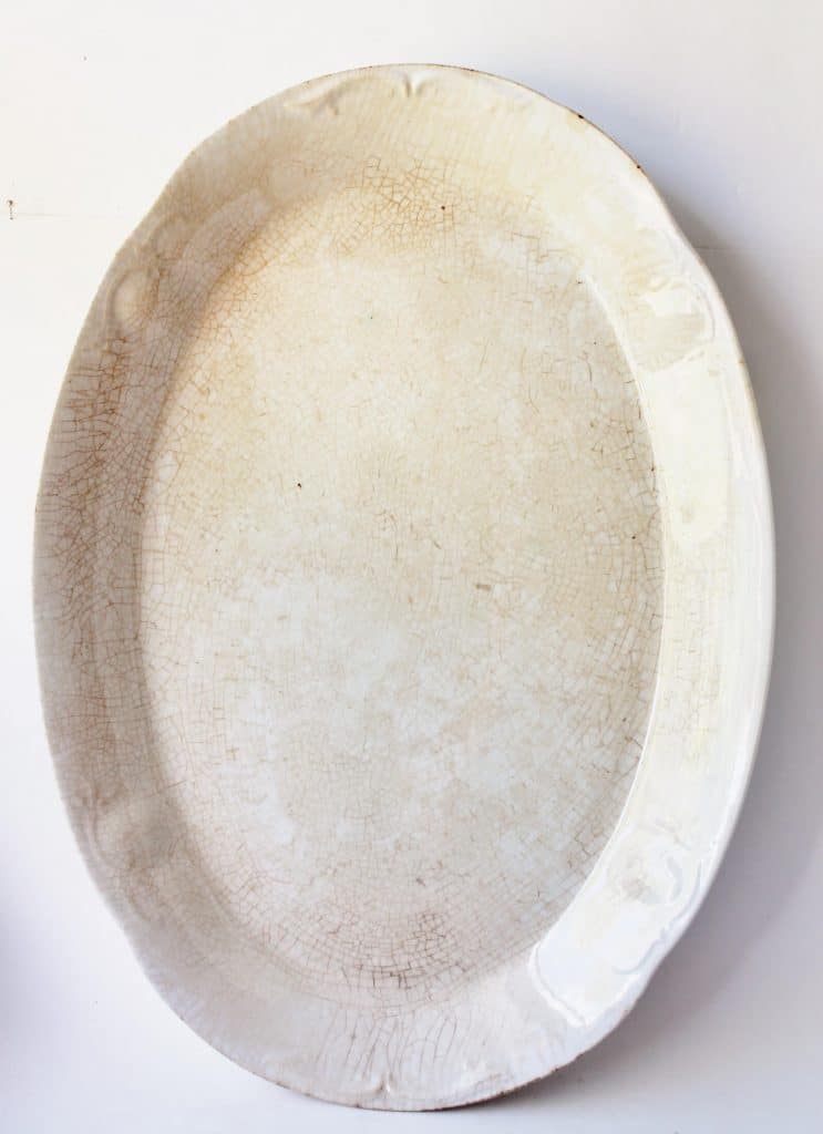 Antique K, T, & K Ironstone Platter