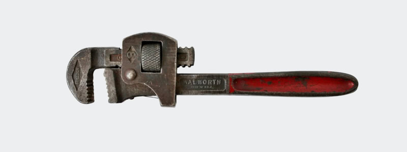 Large Red Wrench