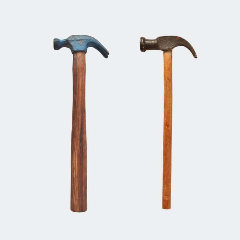 2 small hammers (child's)