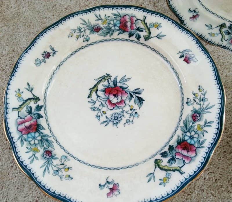 floral dinner plate