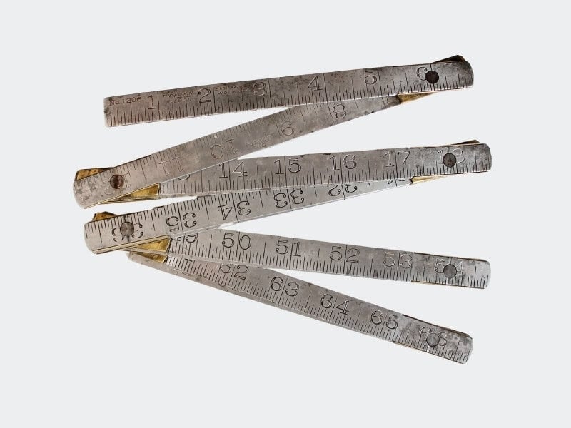metal folding ruler