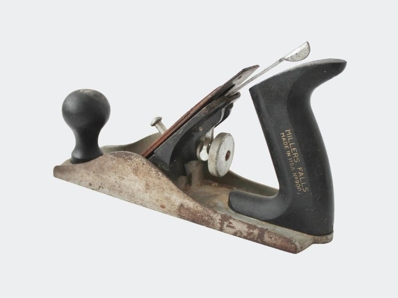 metal and wood plane