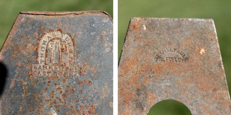 2 metanl plane irons or blades