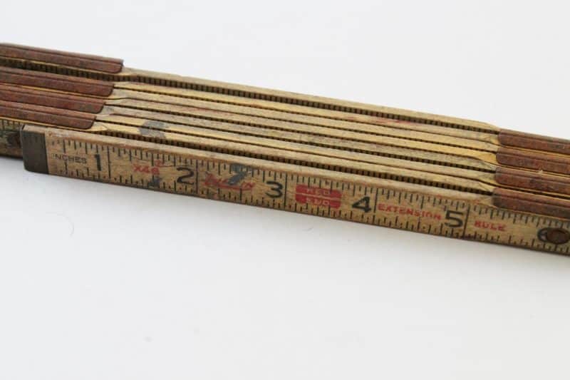 Vintage folding ruler
