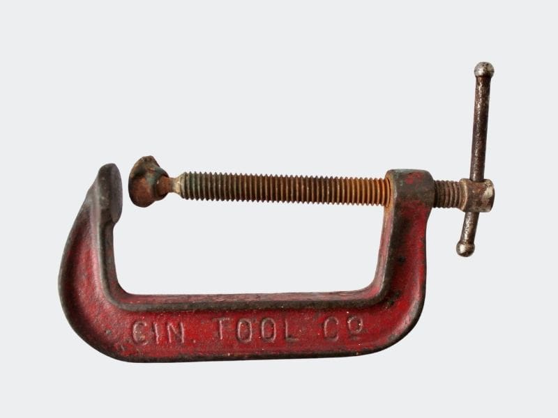 Vintage Red clamp