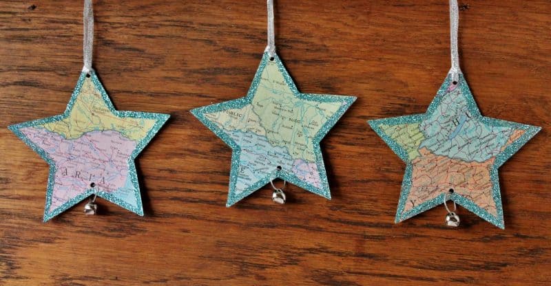 vintage atlas map stars