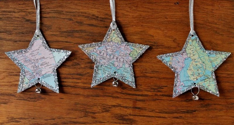 vintage atlas map stars
