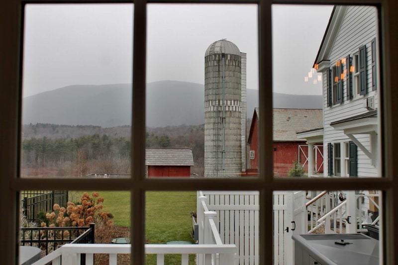 barn through the window