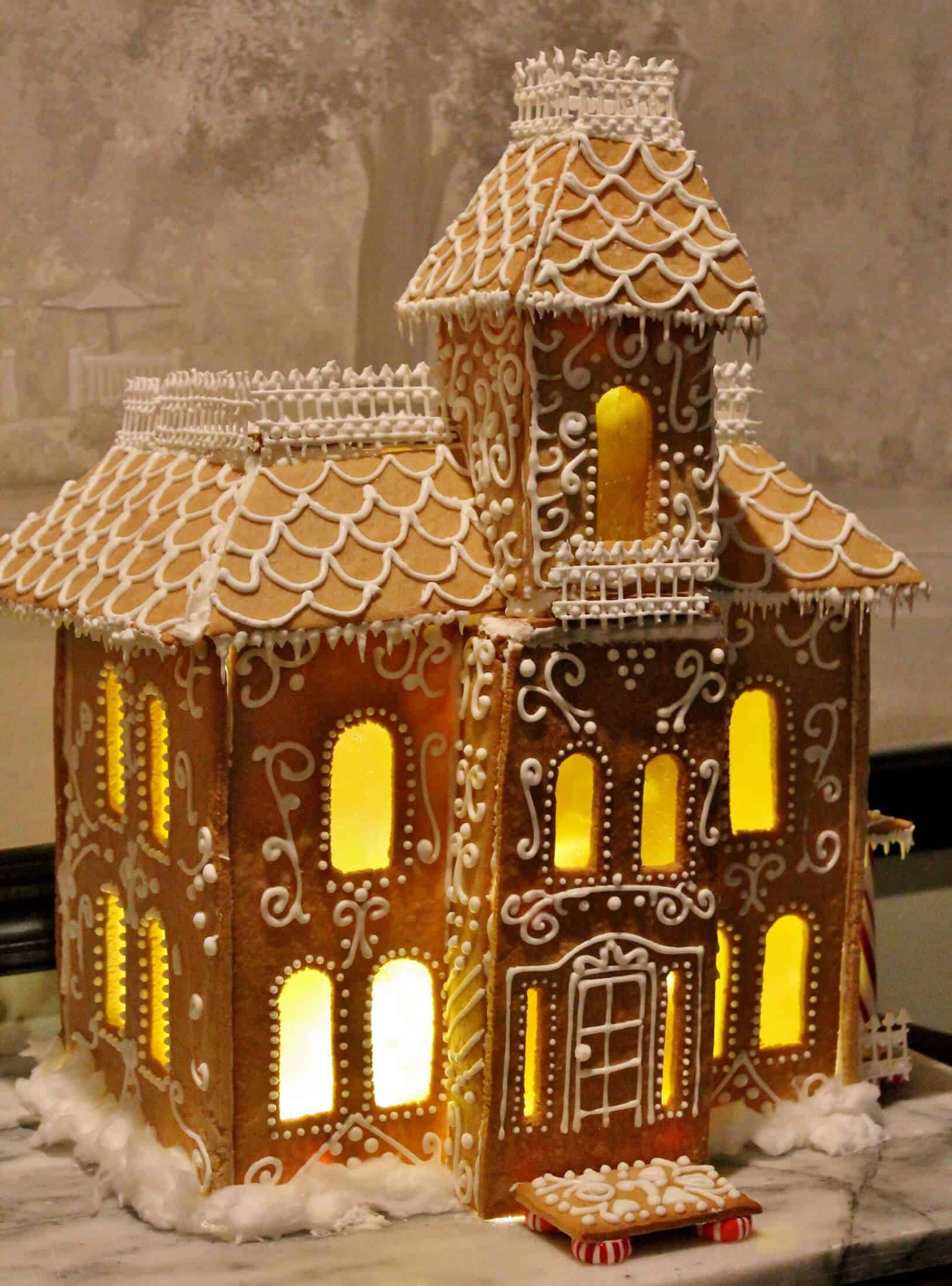 ginger bread house at the reluctant panther