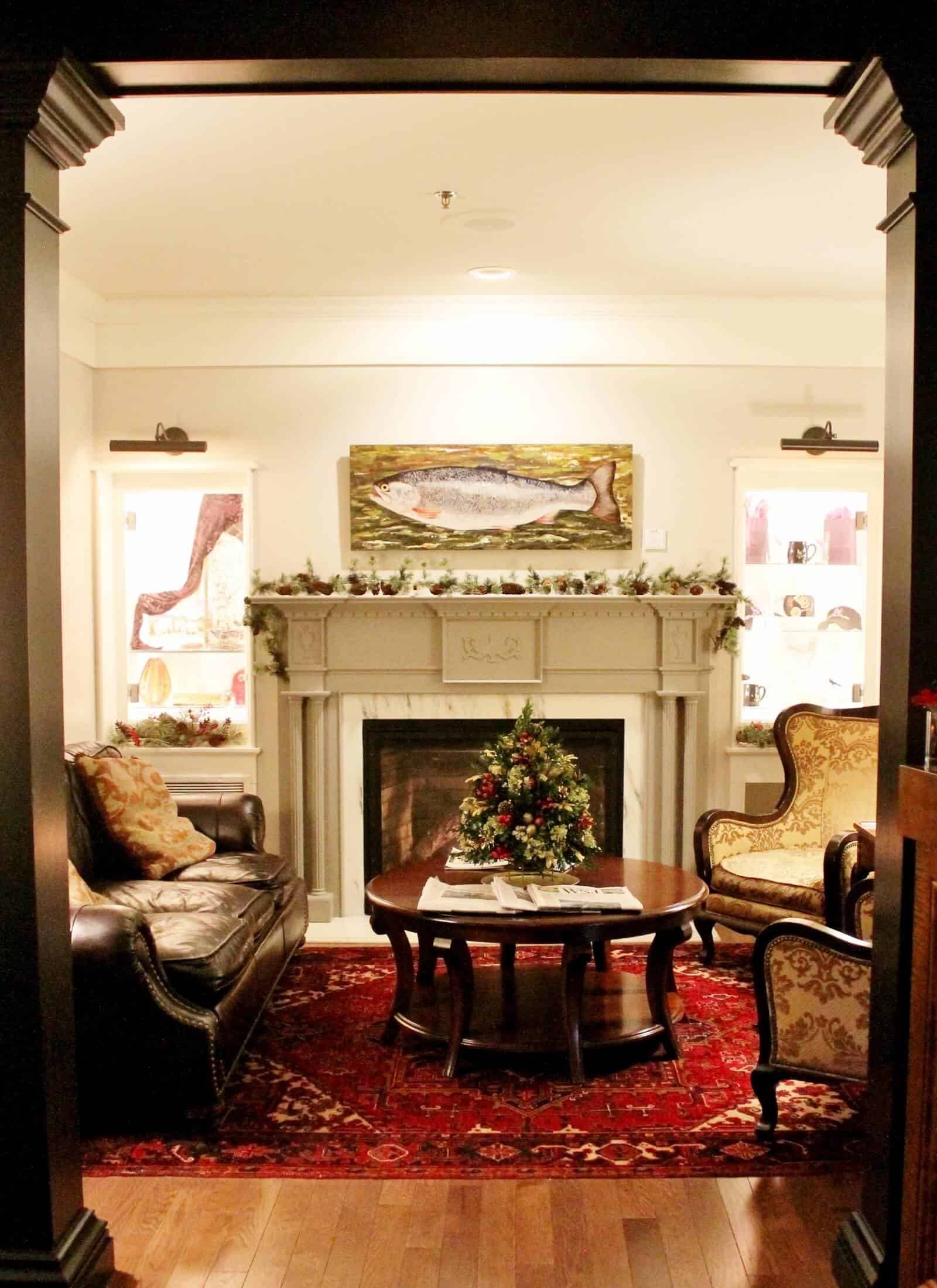 sitting room at he reluctant panter