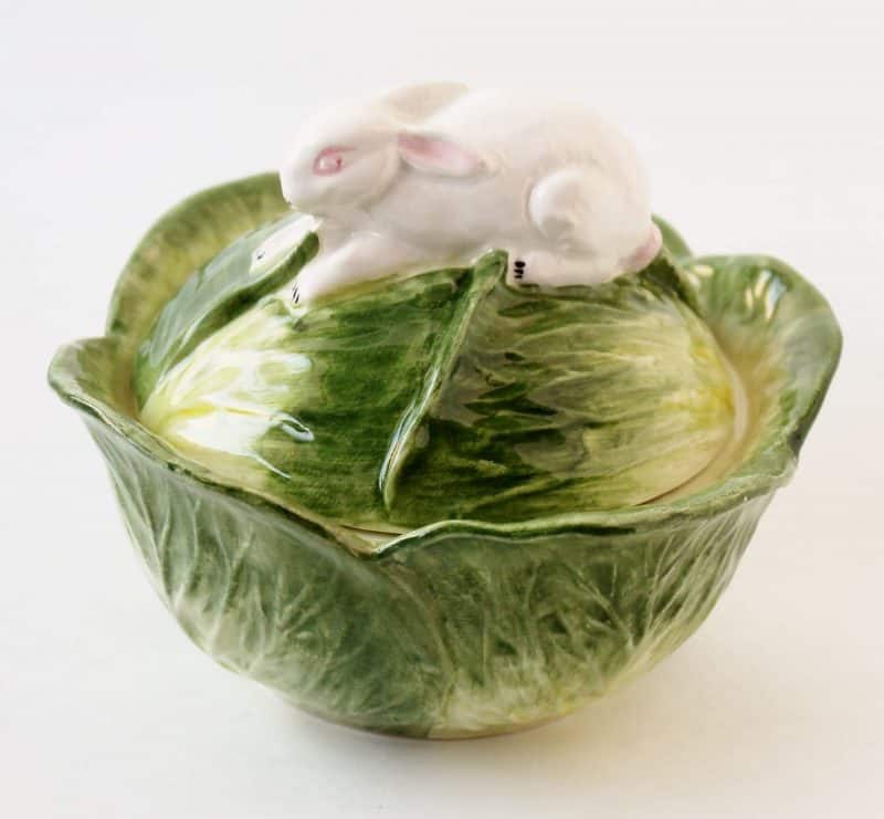 majolica style cabbage dish