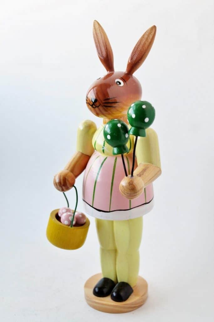 colorful wooden rabbit