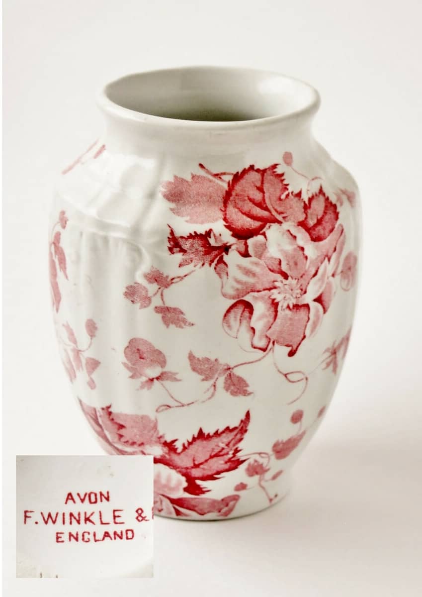 F. Winkle & Son's Vase, Avon pattern, England 