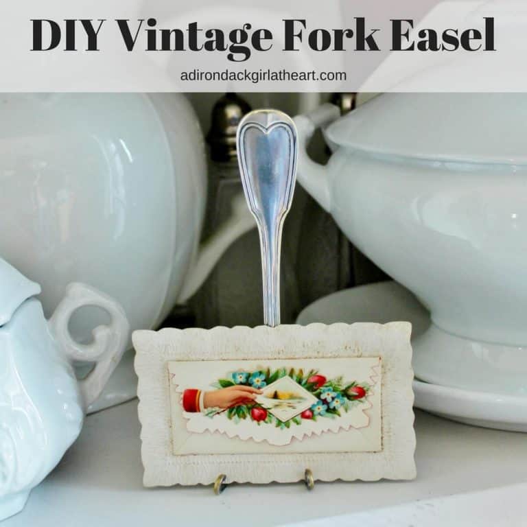 DIY Vintage Fork Easel