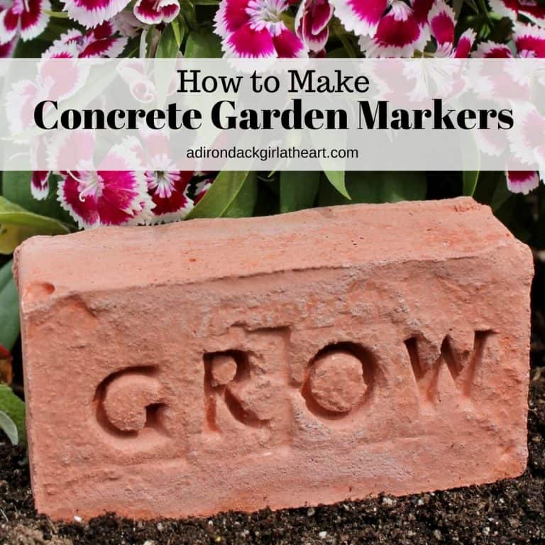 How to Make Concrete Garden Markers adirondackgirlatheart.com
