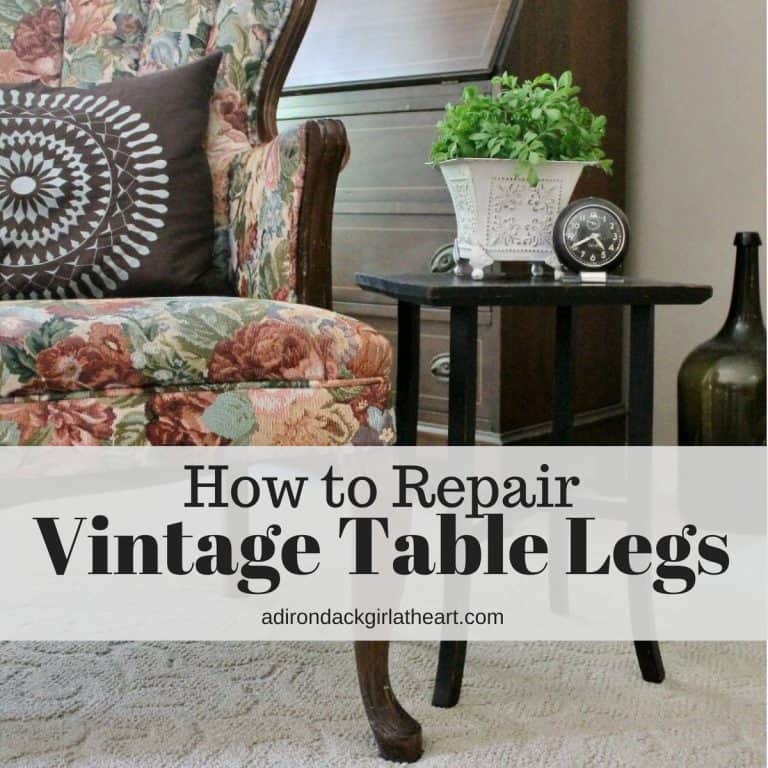 How to Repair Vintage Table Legs adirondackgirlatheart.com