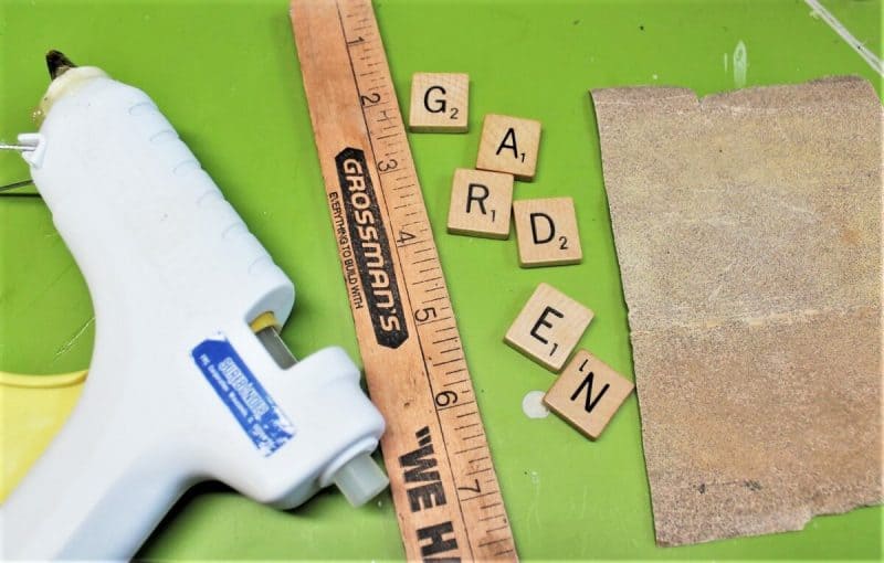 Supplies for garden markers