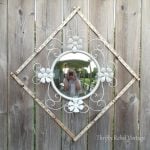 Repurposed vintage folding ruler frame
