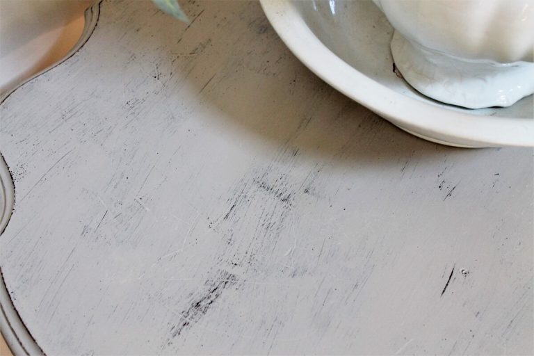 Vintage Table Makeover + Homemade Chalk Paint • Adirondack Girl @ Heart