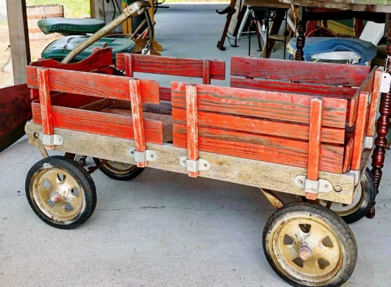 Vintage Wooden Slatted Wagon