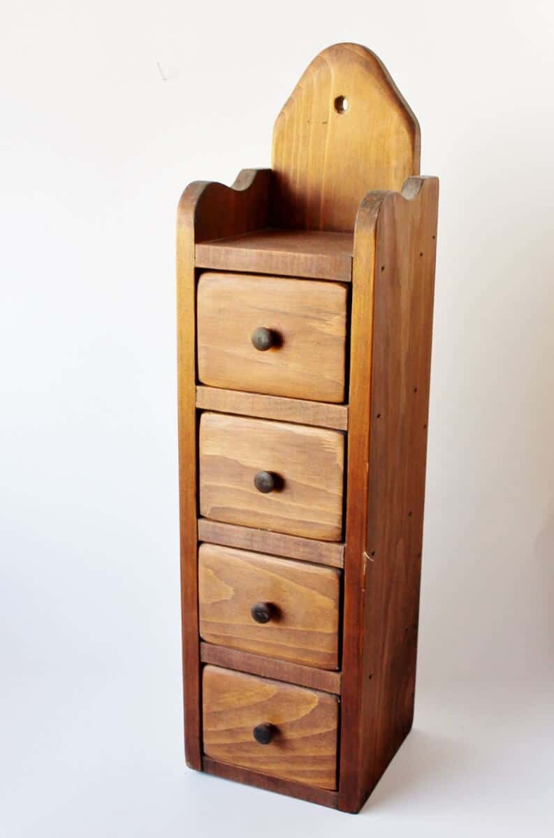 Vintage wooden spice holder