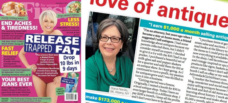 First for Women article about Adirondack Girl @ Heart 