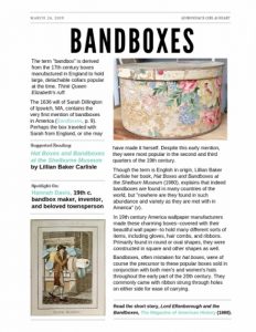Collecting antique bandboxes freebie