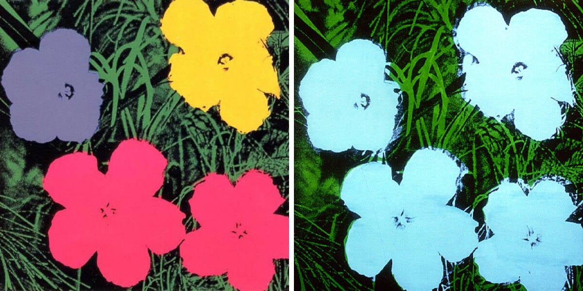 Andy Warhol, Flowers, 1970 • Adirondack Girl Heart
