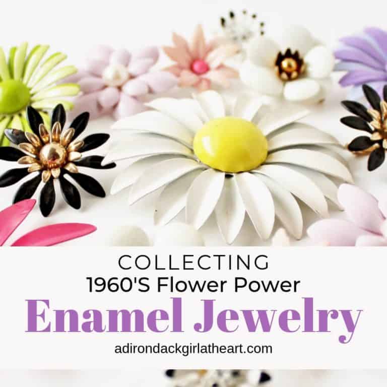 Collecting 1960s Flower Power Enamel Pins adirondackgirlatheart.com