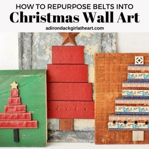 Colorful belt christmas trees