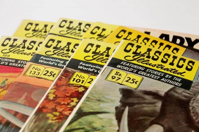 8 Classics illustrated magazines