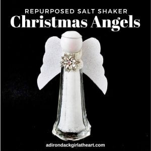 White angel repurposed from salt shaker