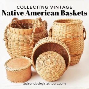 Collection of vintage native american baskets