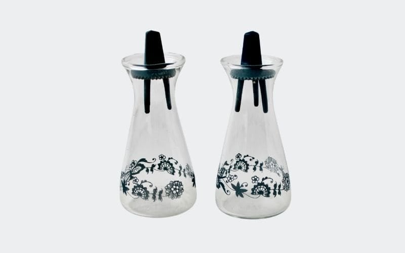 Old Town Blue Pyrex salt and pepper shakers