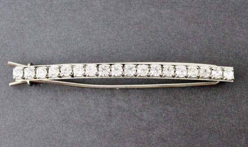 clearn rhinestone barrette
